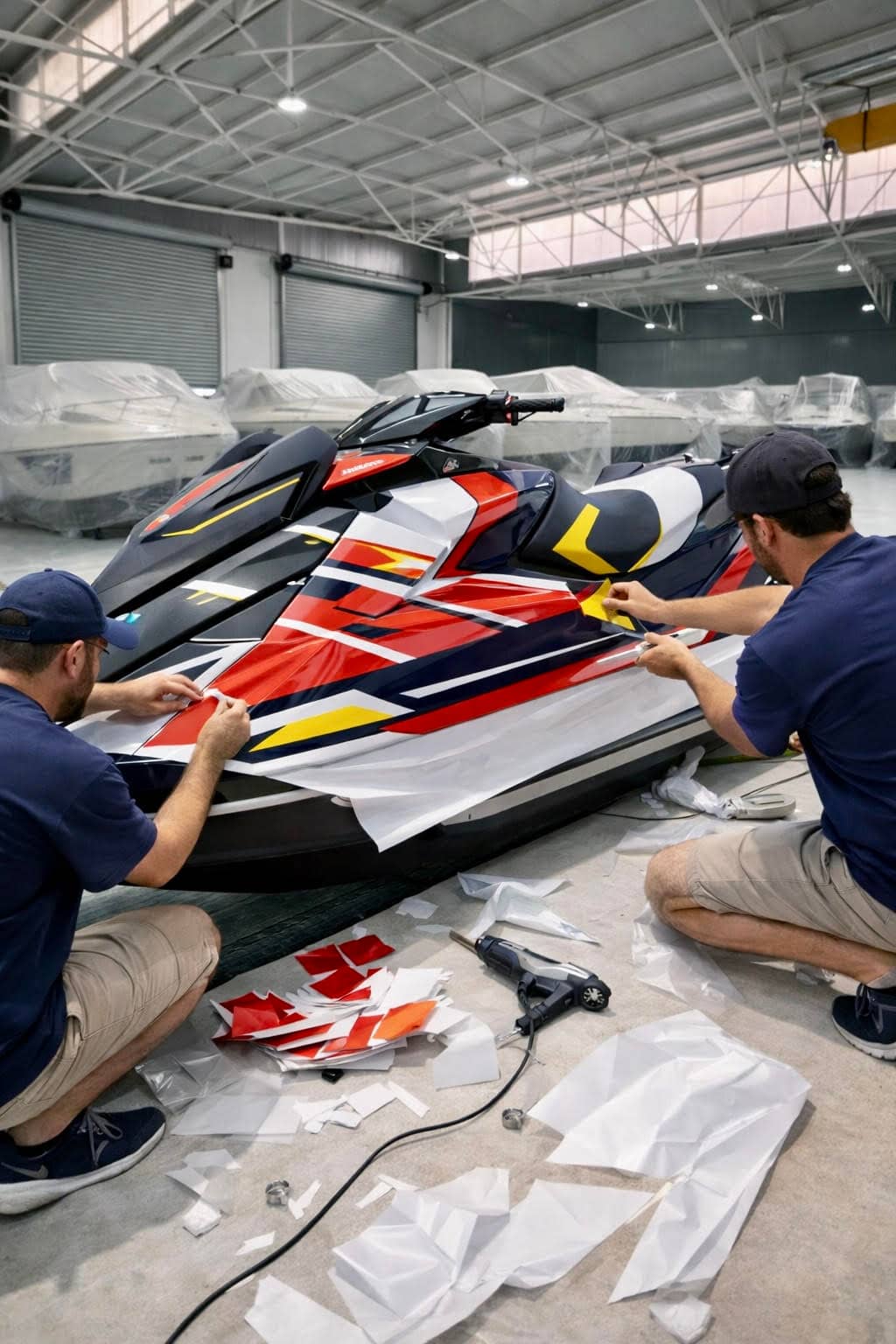 Vinilado de motos de agua: personalización y protección sin pintura